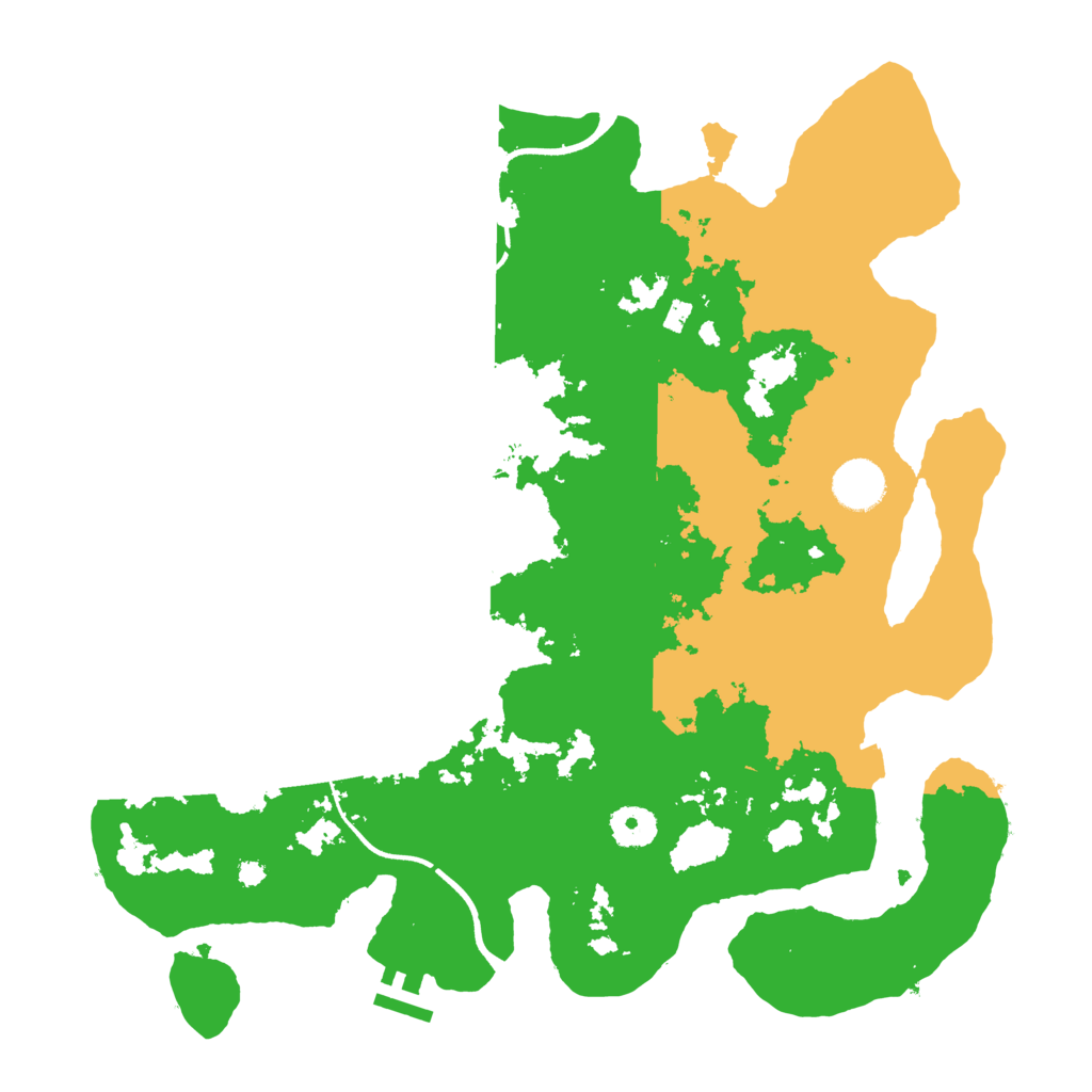 Biome Rust Map: Procedural Map, Size: 3700, Seed: 156631913