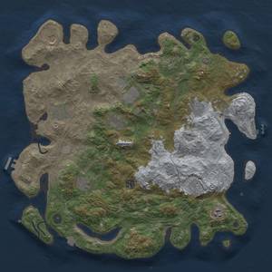 Thumbnail Rust Map: Procedural Map, Size: 4250, Seed: 1847619541, 19 Monuments