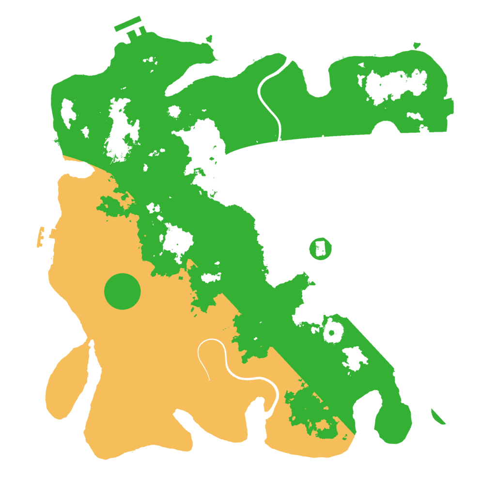 Biome Rust Map: Procedural Map, Size: 3600, Seed: 12708