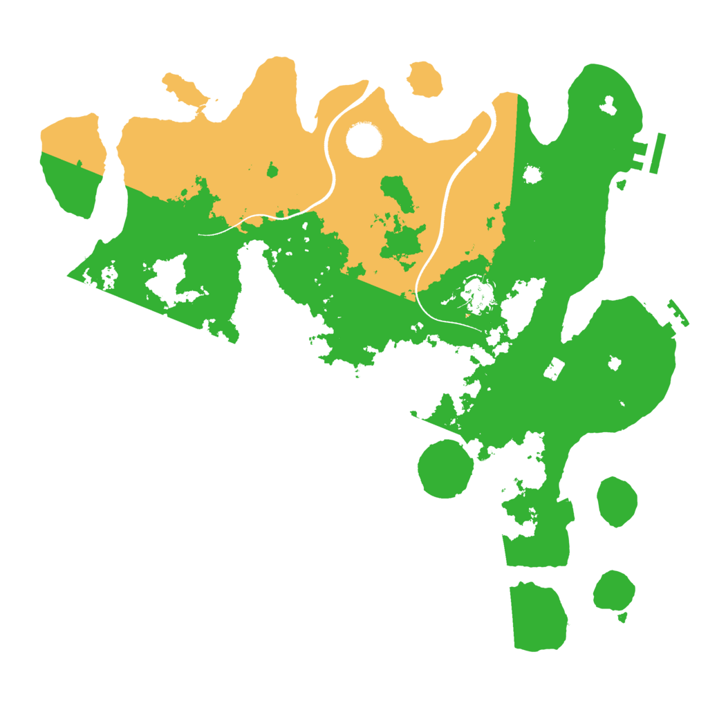 Biome Rust Map: Procedural Map, Size: 3500, Seed: 23482495