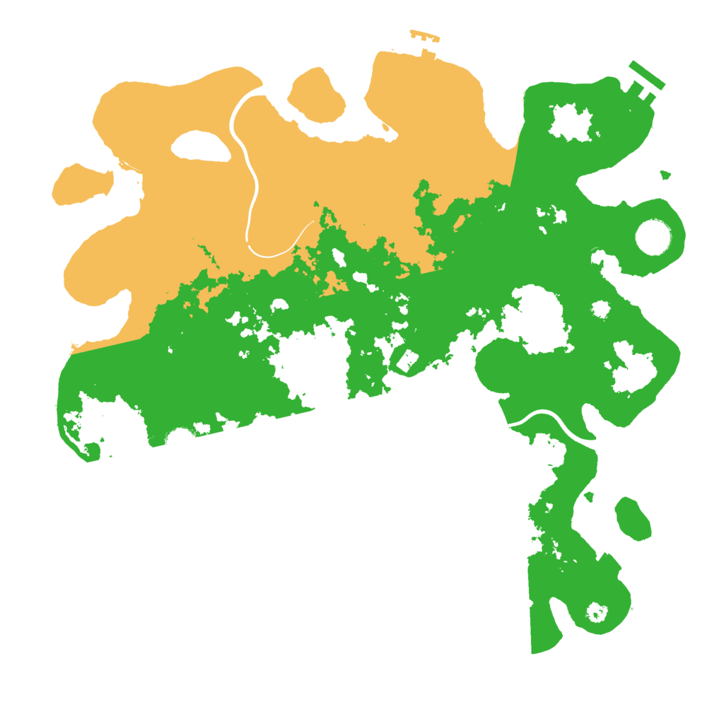 Biome Rust Map: Procedural Map, Size: 3600, Seed: 22708