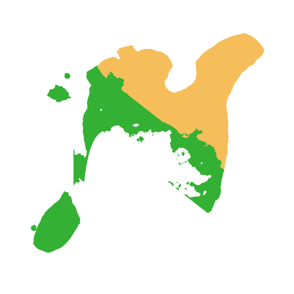 Biome Rust Map: Procedural Map, Size: 2000, Seed: 1960733557