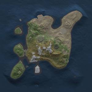 Thumbnail Rust Map: Procedural Map, Size: 2000, Seed: 1960733557, 4 Monuments