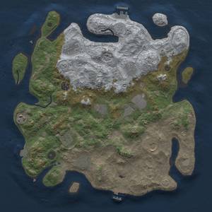 Thumbnail Rust Map: Procedural Map, Size: 3800, Seed: 81367719, 19 Monuments