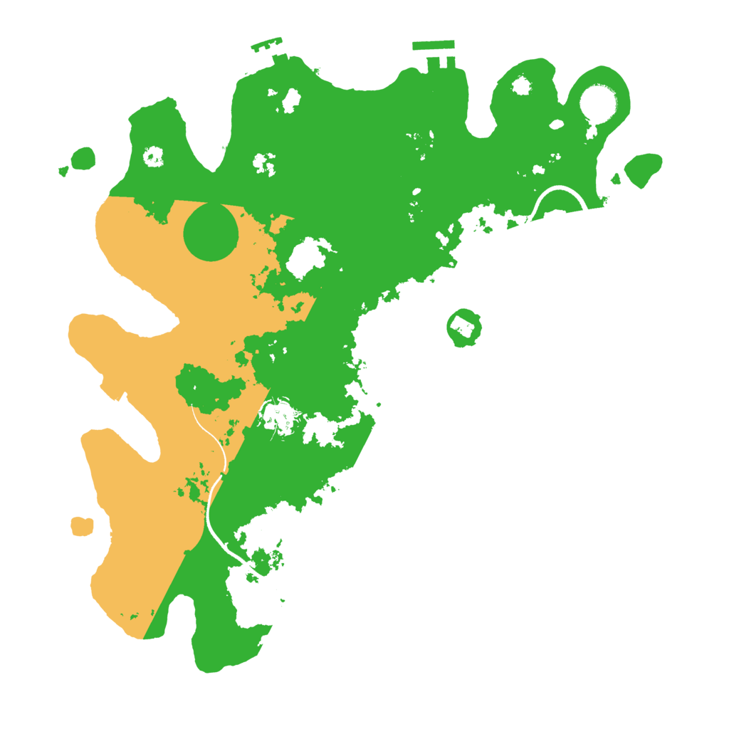 Biome Rust Map: Procedural Map, Size: 3500, Seed: 6584230