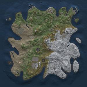 Thumbnail Rust Map: Procedural Map, Size: 3500, Seed: 6584230, 16 Monuments