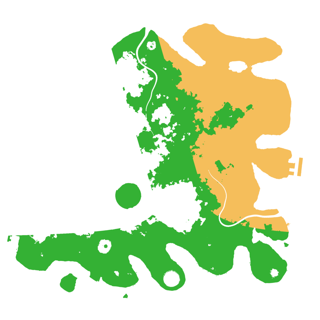 Biome Rust Map: Procedural Map, Size: 3500, Seed: 576208785