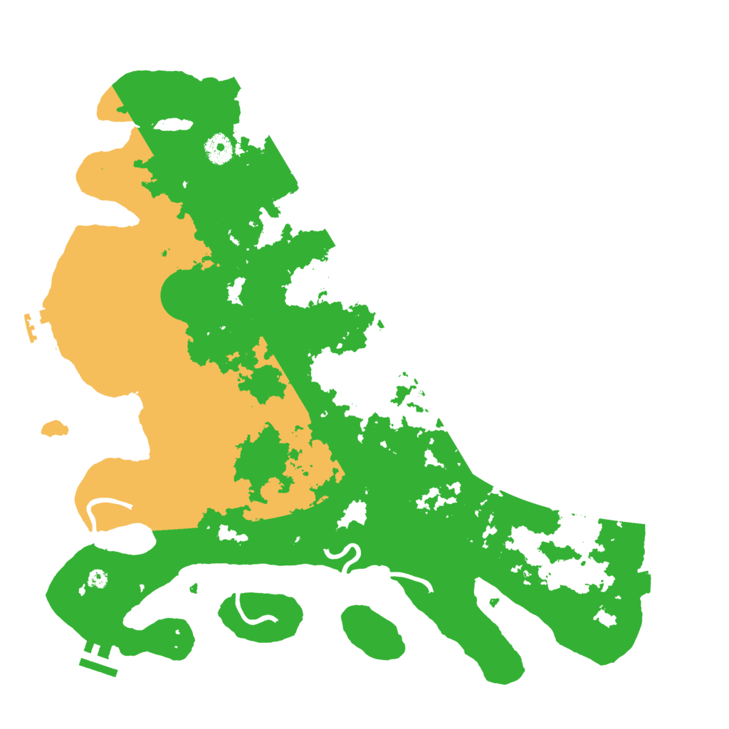 Biome Rust Map: Procedural Map, Size: 3800, Seed: 50476414