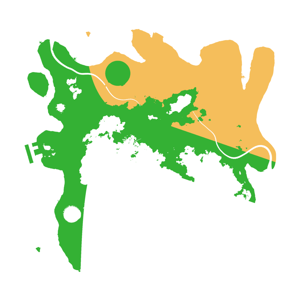 Biome Rust Map: Procedural Map, Size: 3200, Seed: 507193