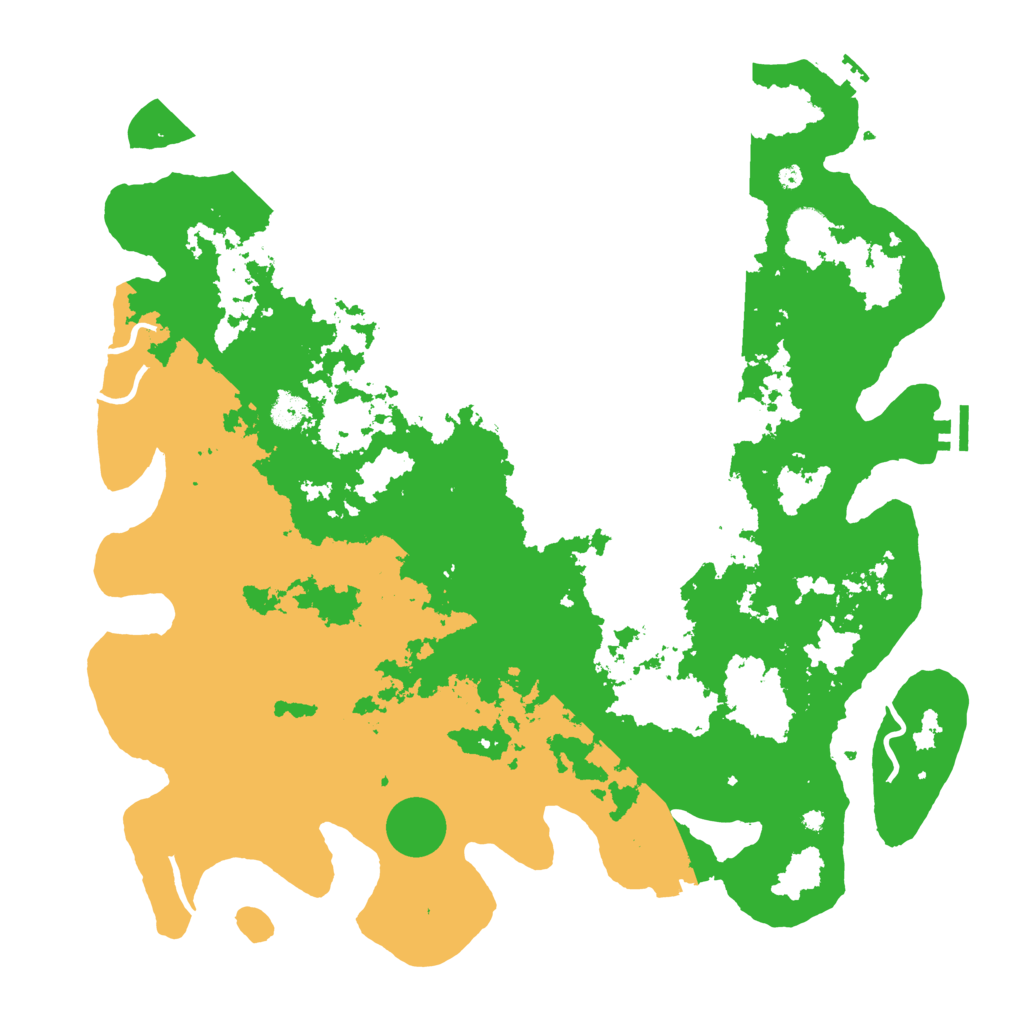 Biome Rust Map: Procedural Map, Size: 4500, Seed: 619642001