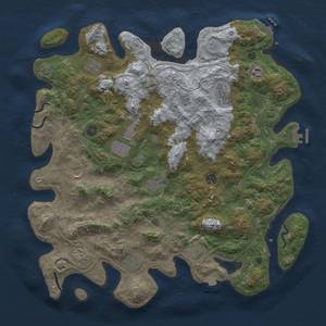 Thumbnail Rust Map: Procedural Map, Size: 4500, Seed: 619642001, 19 Monuments