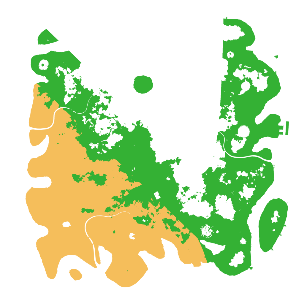 Biome Rust Map: Procedural Map, Size: 4500, Seed: 619642001