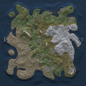 Thumbnail Rust Map: Procedural Map, Size: 4000, Seed: 1329006285, 18 Monuments