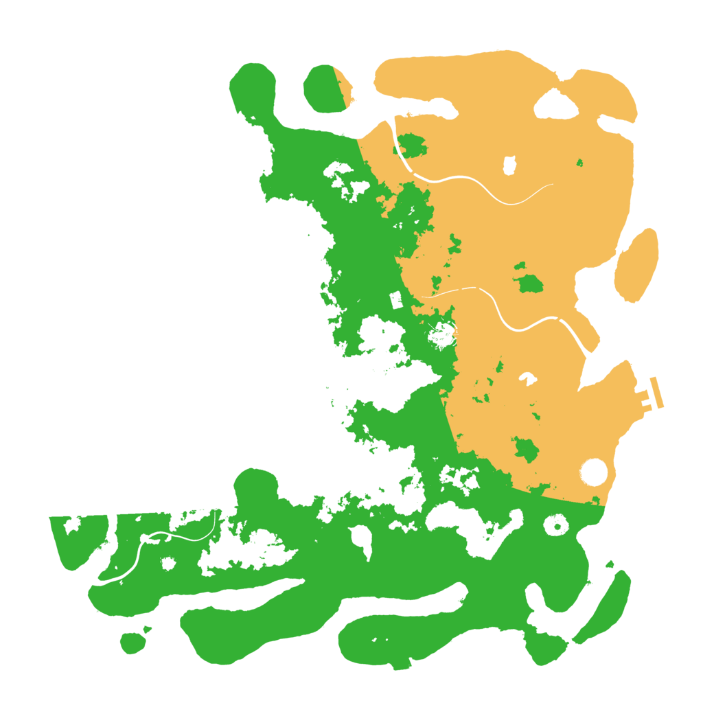 Biome Rust Map: Procedural Map, Size: 4500, Seed: 7201986