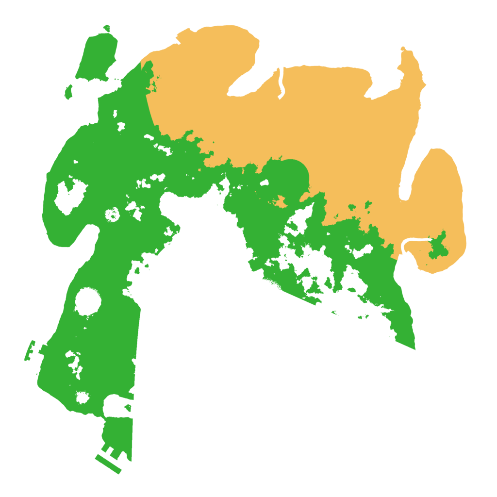 Biome Rust Map: Procedural Map, Size: 3500, Seed: 1695352670