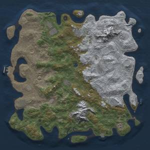 Thumbnail Rust Map: Procedural Map, Size: 5000, Seed: 1344025900, 19 Monuments