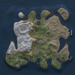 Thumbnail Rust Map: Procedural Map, Size: 3000, Seed: 14028, 13 Monuments