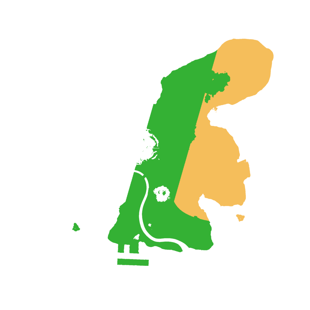 Biome Rust Map: Procedural Map, Size: 2000, Seed: 2965