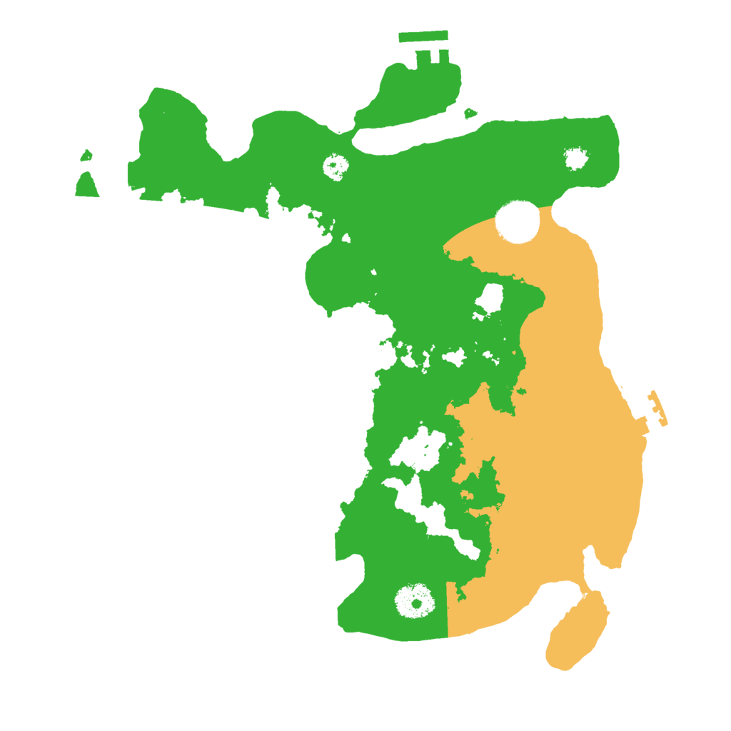 Biome Rust Map: Procedural Map, Size: 3000, Seed: 9243