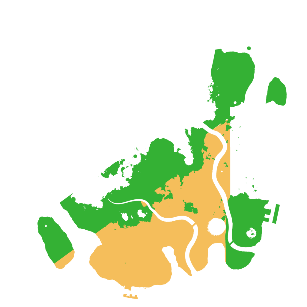 Biome Rust Map: Procedural Map, Size: 3200, Seed: 884128219