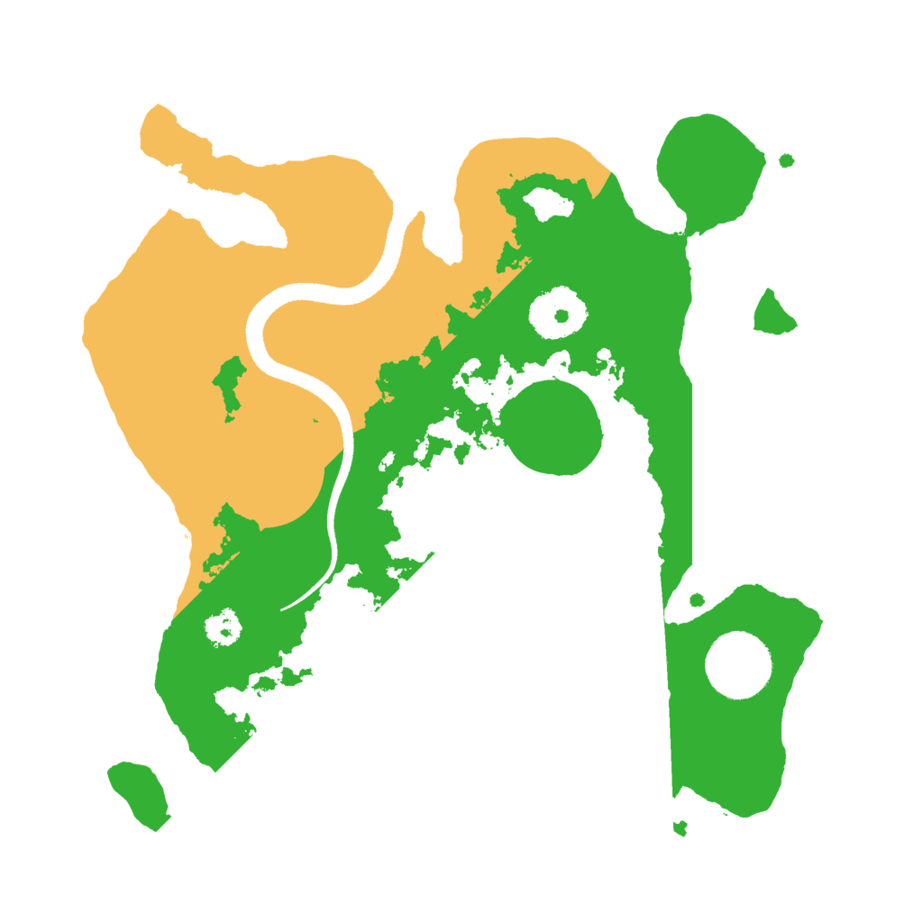 Biome Rust Map: Procedural Map, Size: 2600, Seed: 55634322