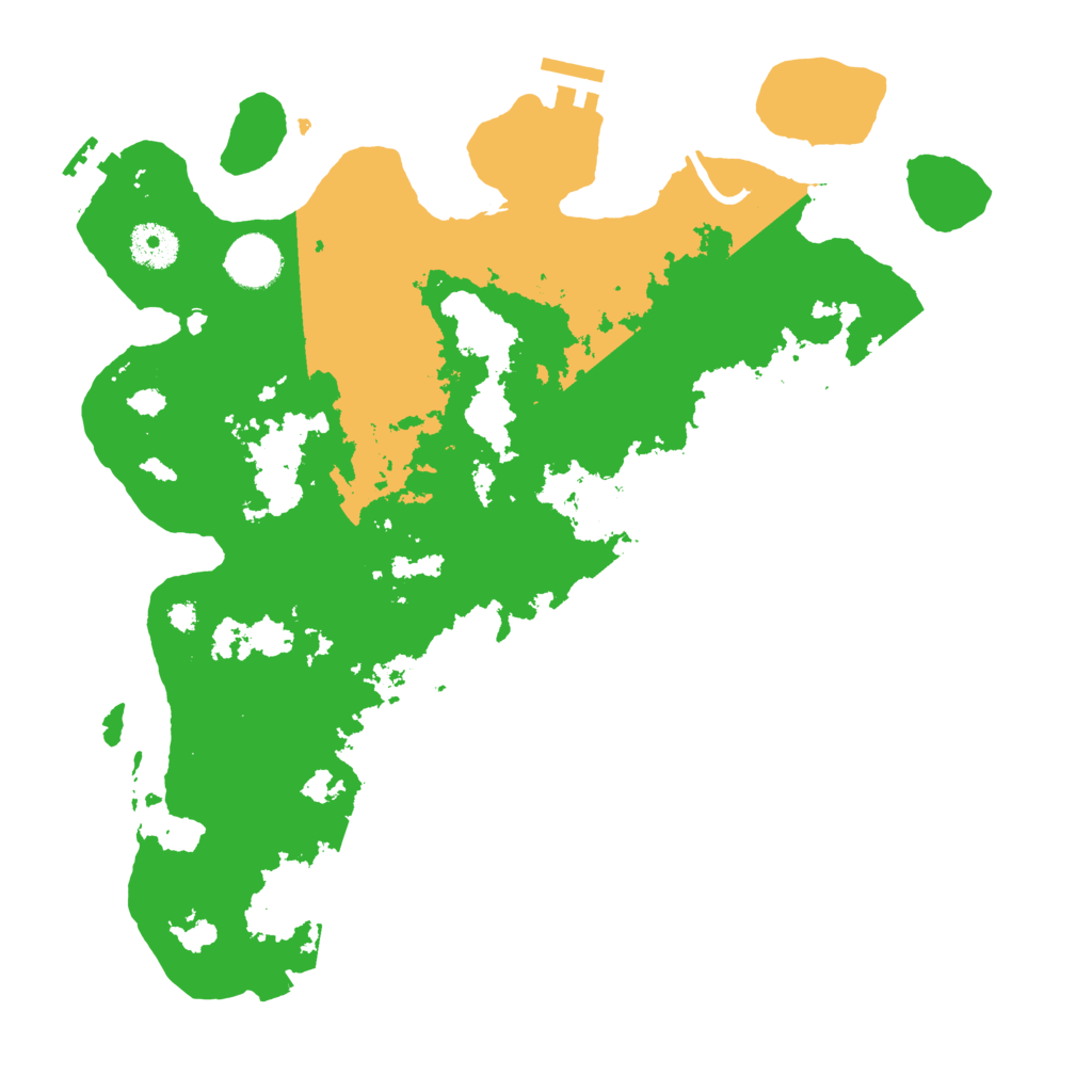 Biome Rust Map: Procedural Map, Size: 3500, Seed: 144854446