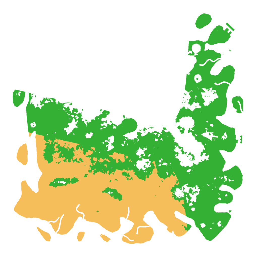 Biome Rust Map: Procedural Map, Size: 5000, Seed: 1200