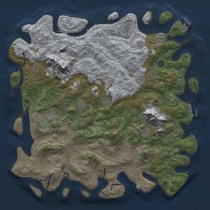 Thumbnail Rust Map: Procedural Map, Size: 5000, Seed: 1200, 19 Monuments