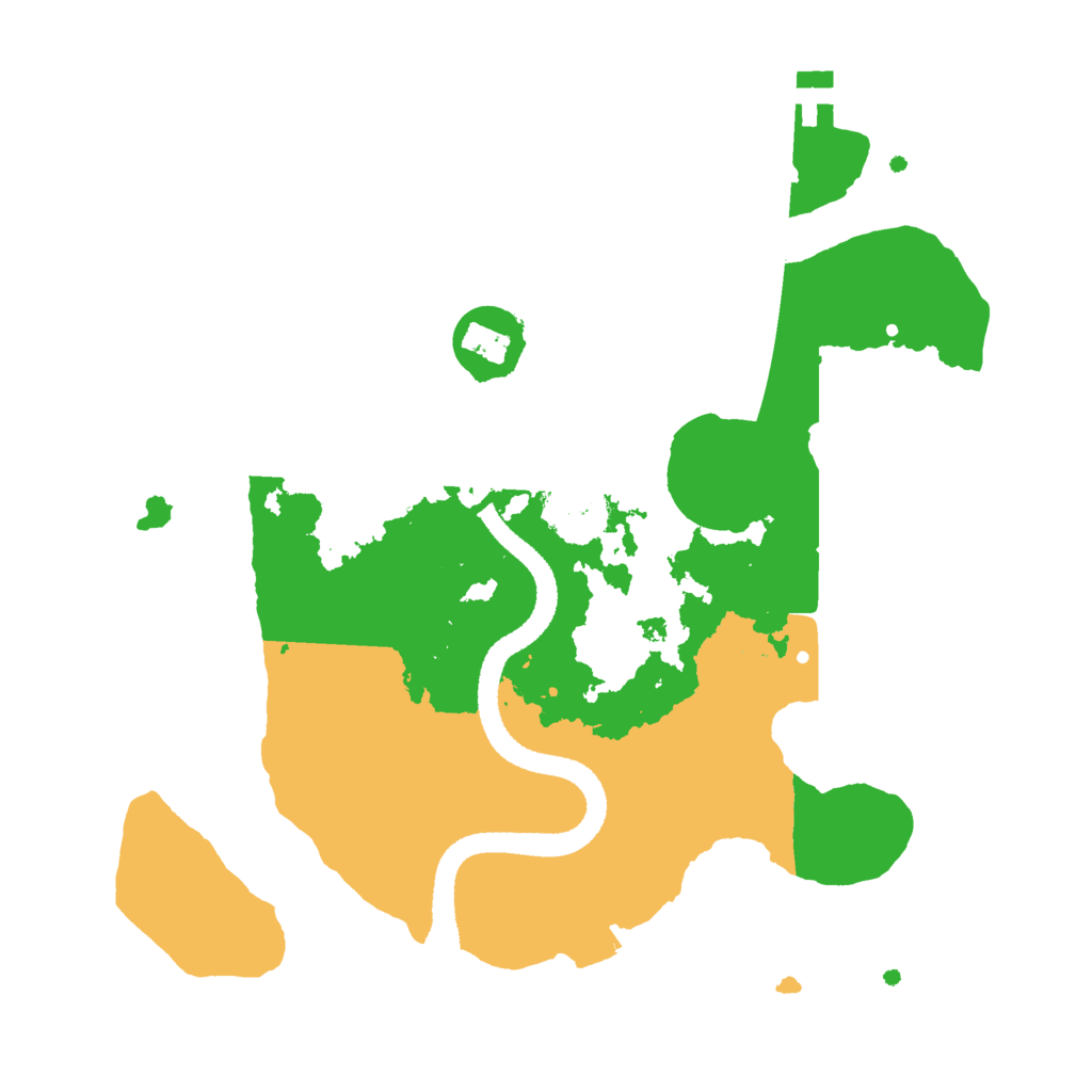 Biome Rust Map: Procedural Map, Size: 2600, Seed: 8015
