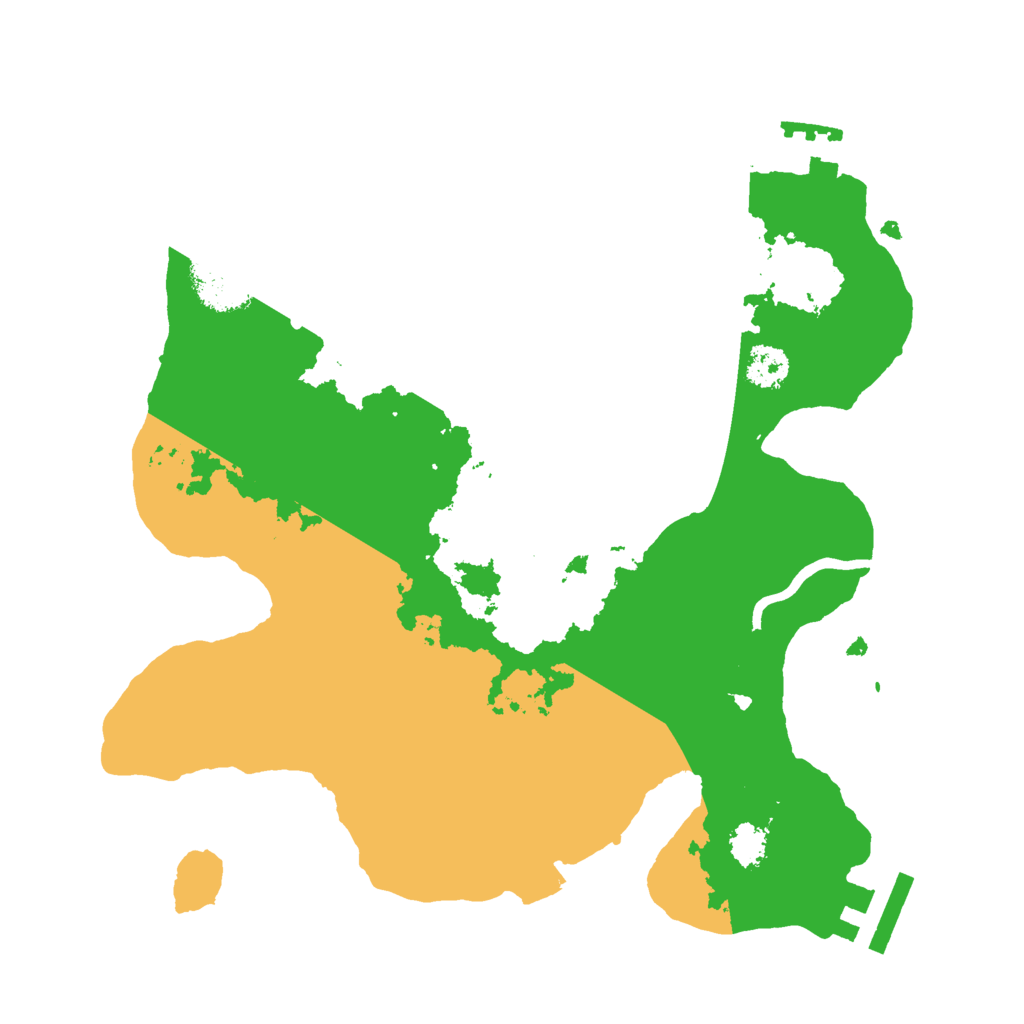 Biome Rust Map: Procedural Map, Size: 2500, Seed: 1307950104