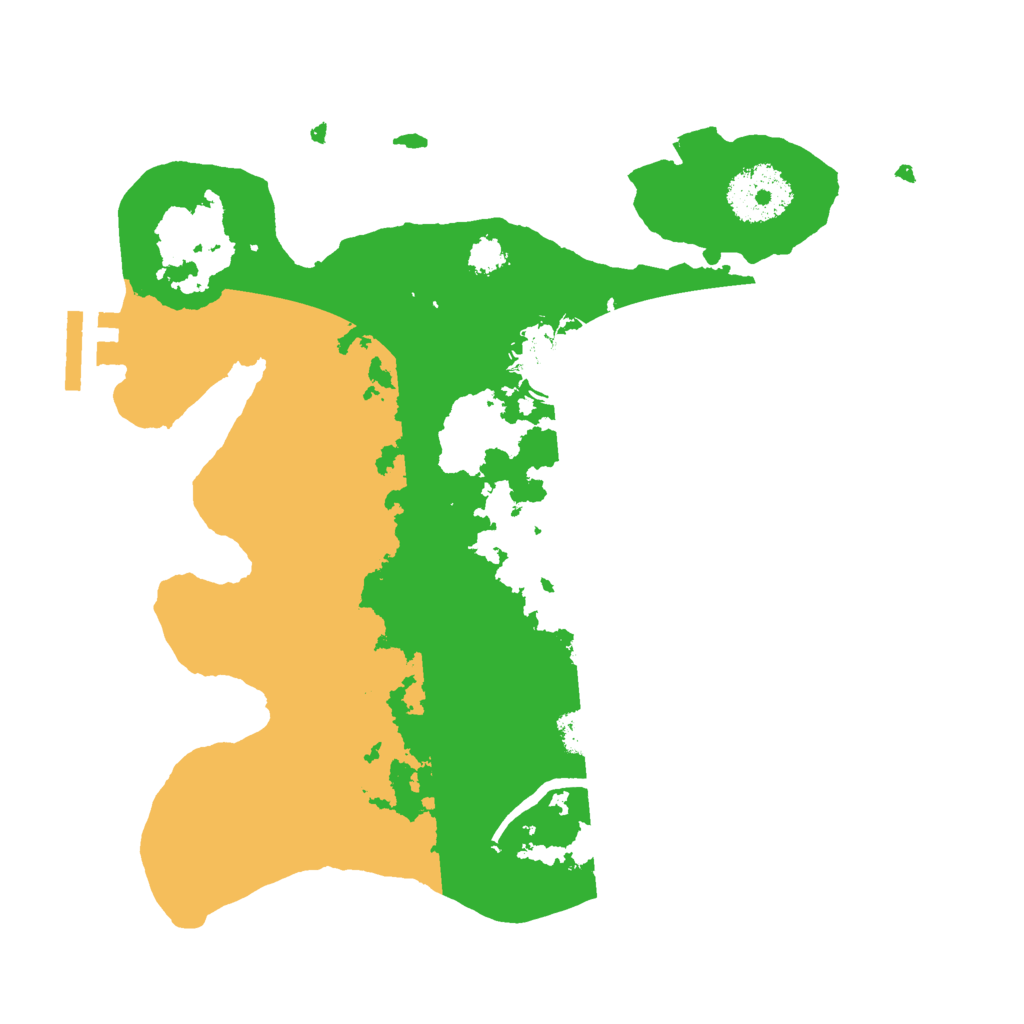 Biome Rust Map: Procedural Map, Size: 2600, Seed: 930921454