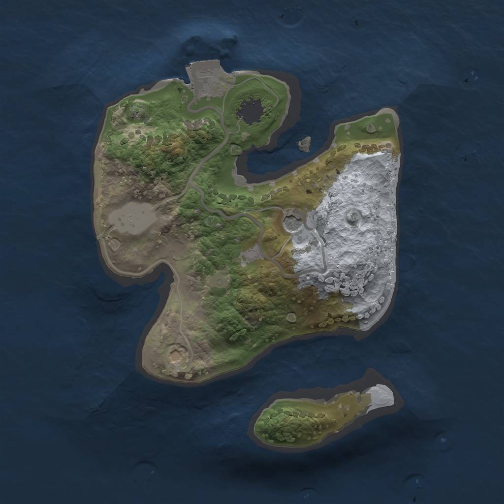 Rust Map: Procedural Map, Size: 1700, Seed: 683267419, 4 Monuments