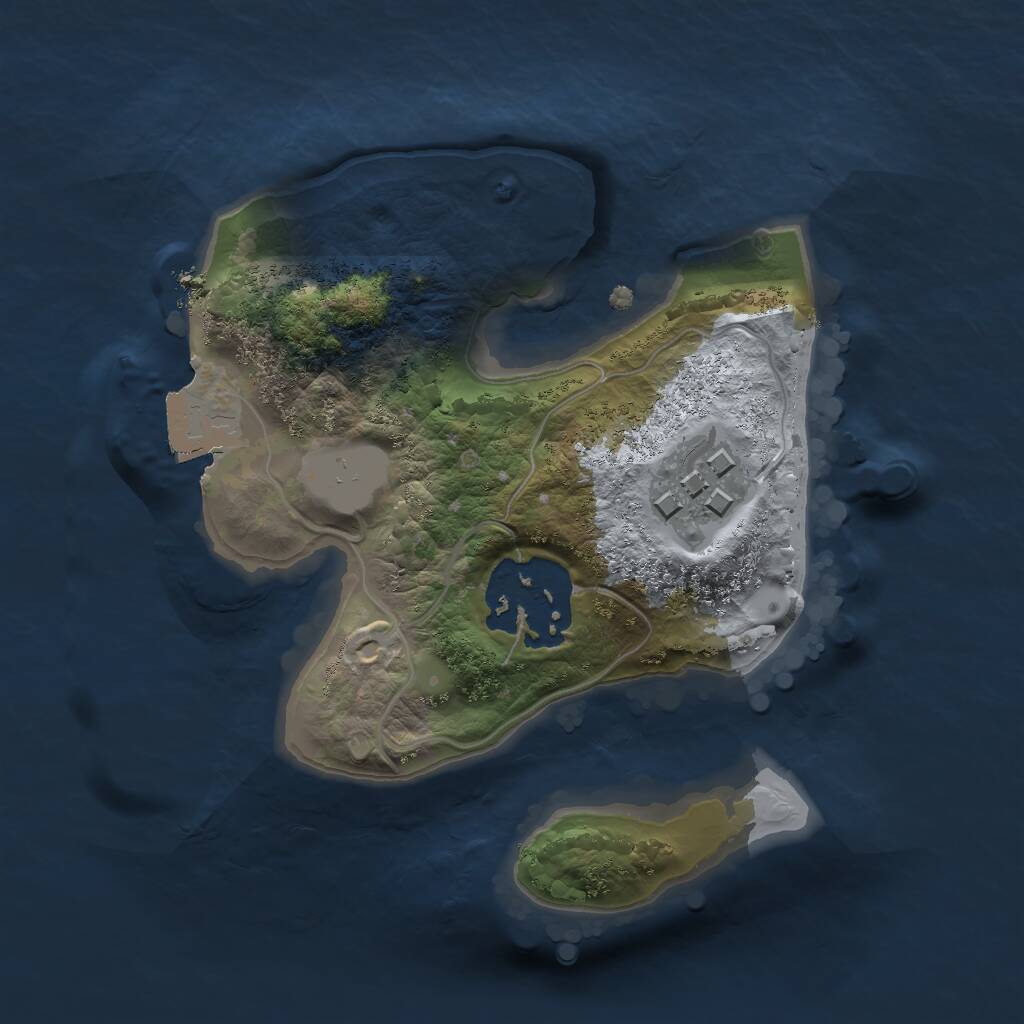 Rust Map: Procedural Map, Size: 1700, Seed: 683267419, 3 Monuments