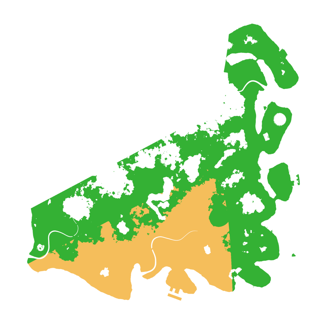 Biome Rust Map: Procedural Map, Size: 4500, Seed: 5588432