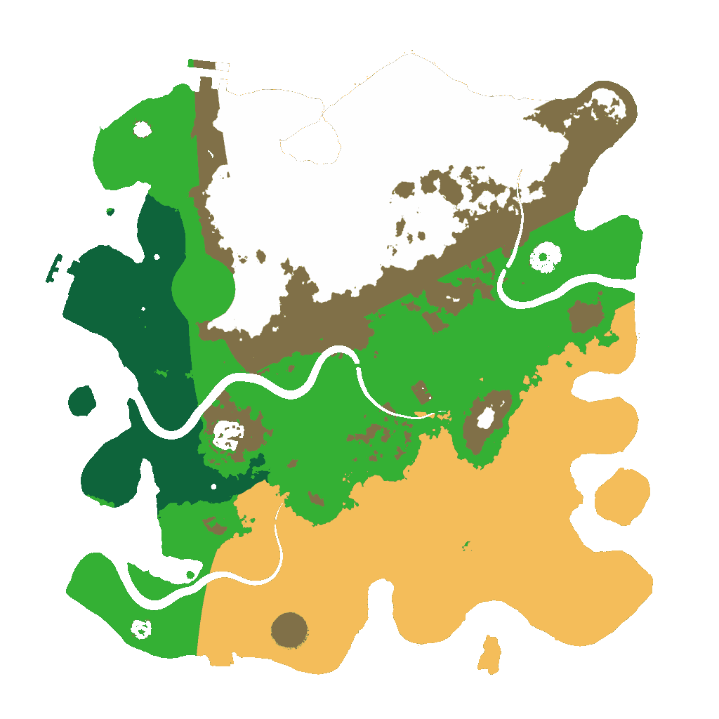 Biome Rust Map: Procedural Map, Size: 3500, Seed: 1586544950