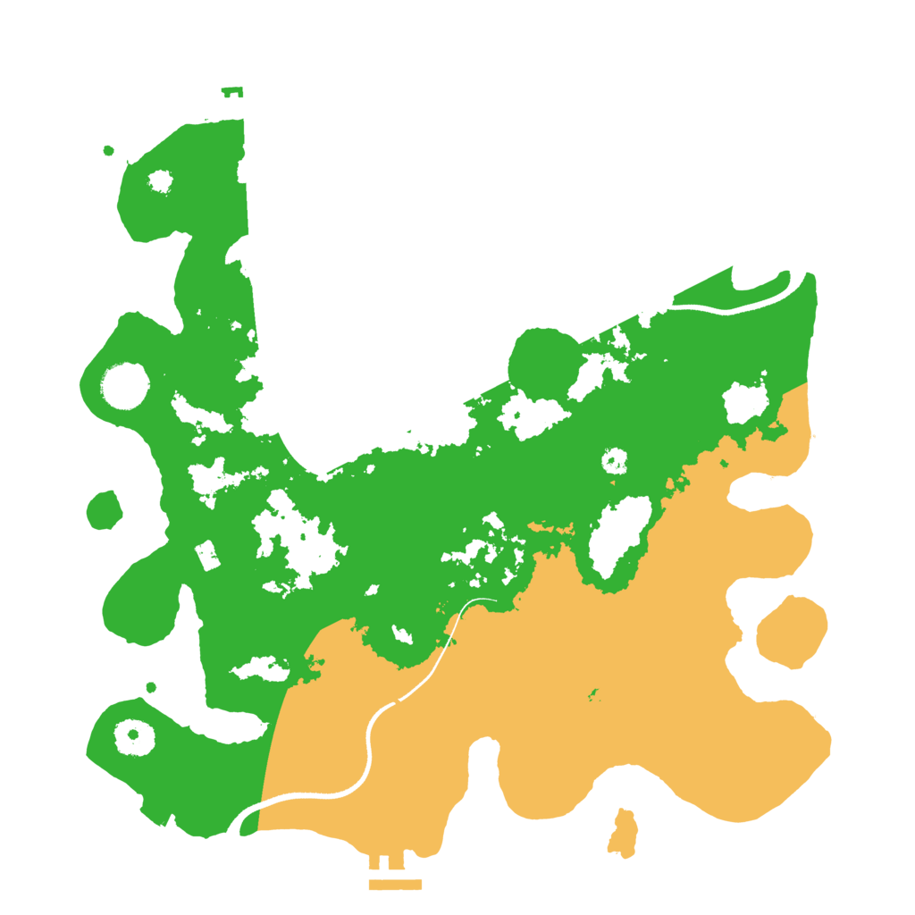 Biome Rust Map: Procedural Map, Size: 3500, Seed: 1586544950