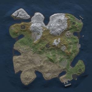 Thumbnail Rust Map: Procedural Map, Size: 3000, Seed: 1269331098, 14 Monuments