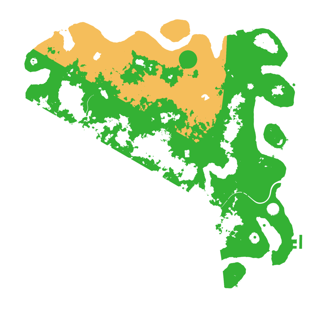 Biome Rust Map: Procedural Map, Size: 4500, Seed: 1087149543