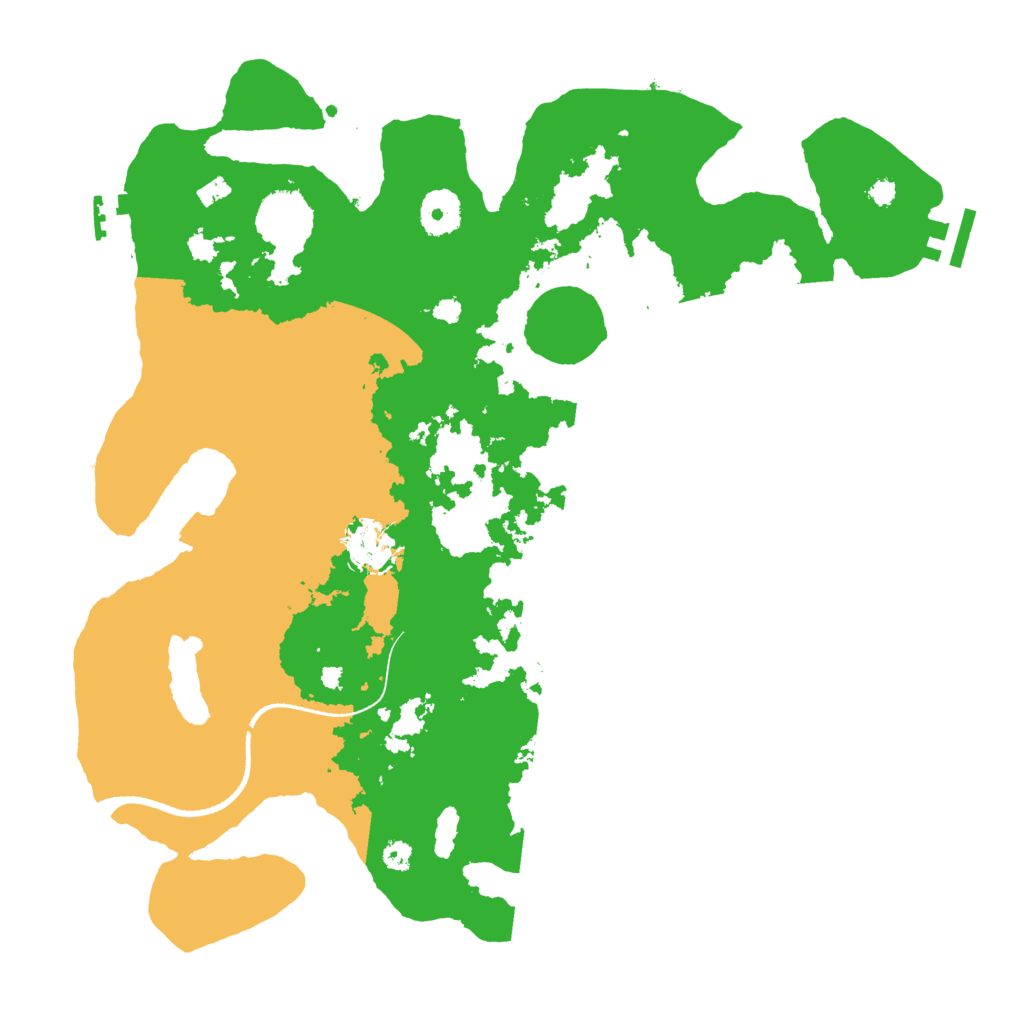 Biome Rust Map: Procedural Map, Size: 3500, Seed: 422840516