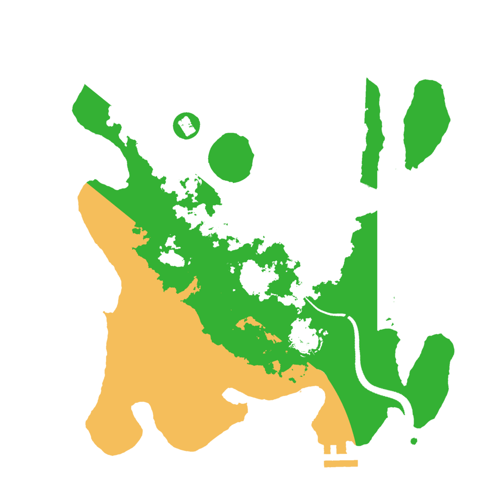 Biome Rust Map: Procedural Map, Size: 3000, Seed: 33987648