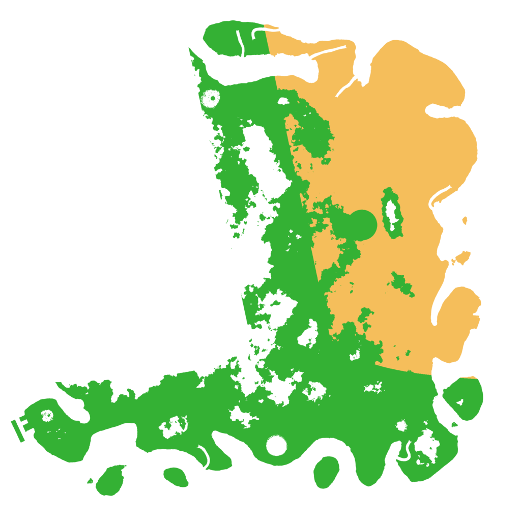 Biome Rust Map: Procedural Map, Size: 4500, Seed: 350249186