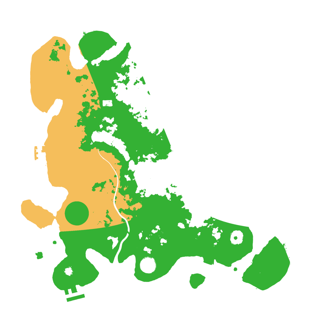 Biome Rust Map: Procedural Map, Size: 3500, Seed: 111091004