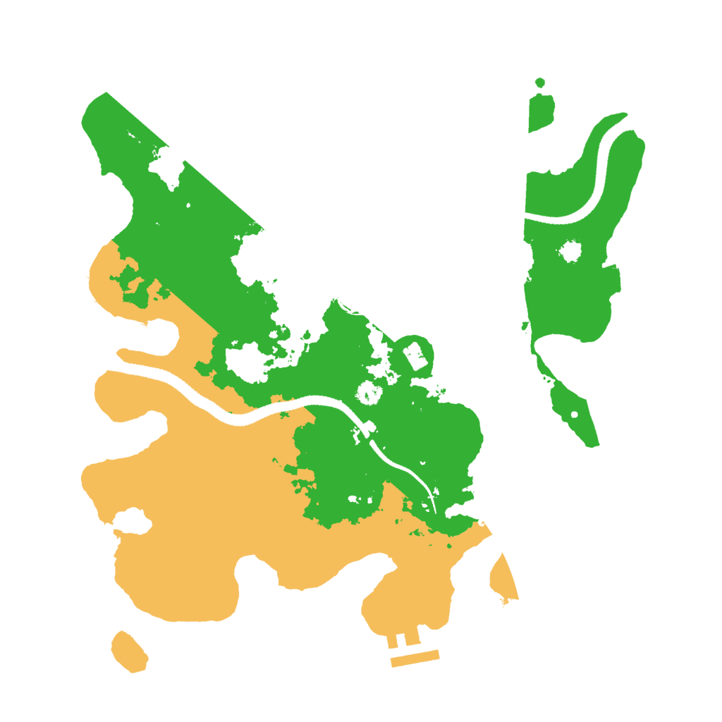 Biome Rust Map: Procedural Map, Size: 3000, Seed: 51373