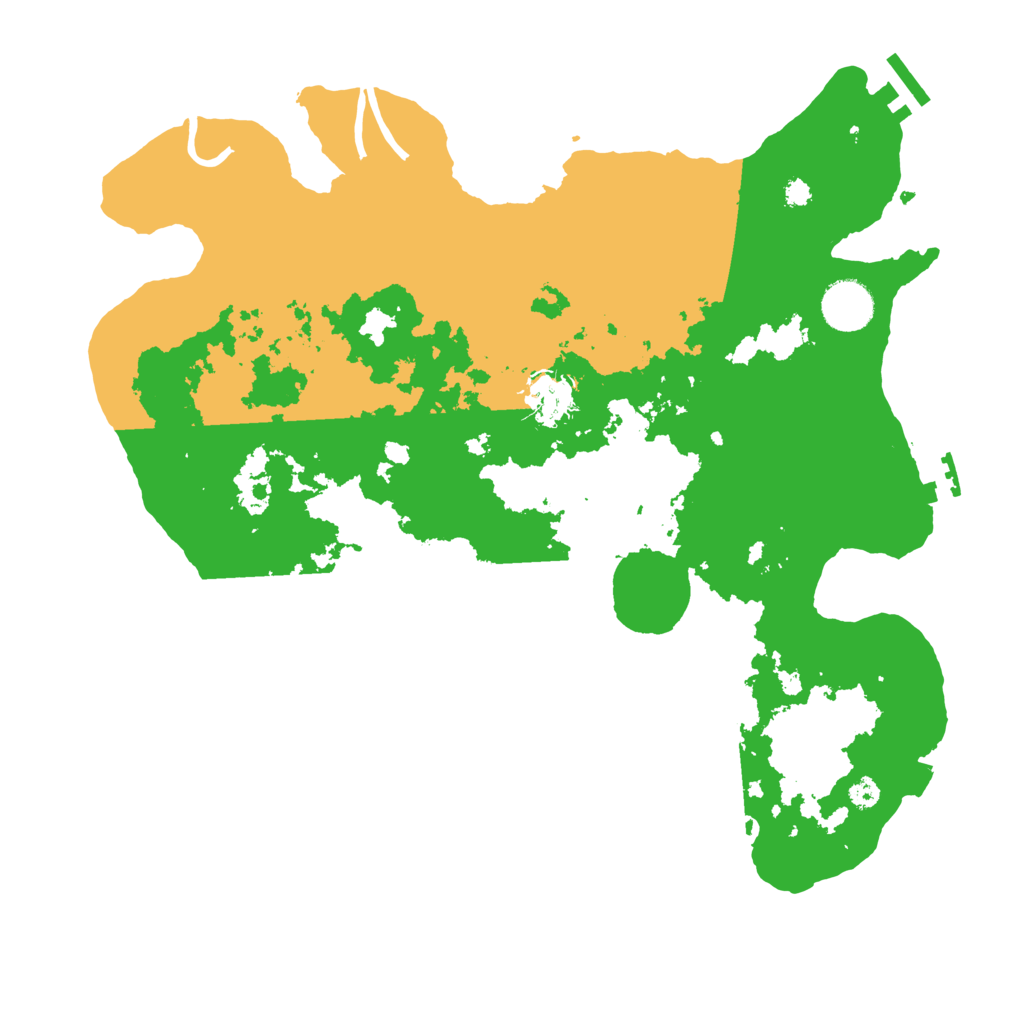 Biome Rust Map: Procedural Map, Size: 3500, Seed: 591454753