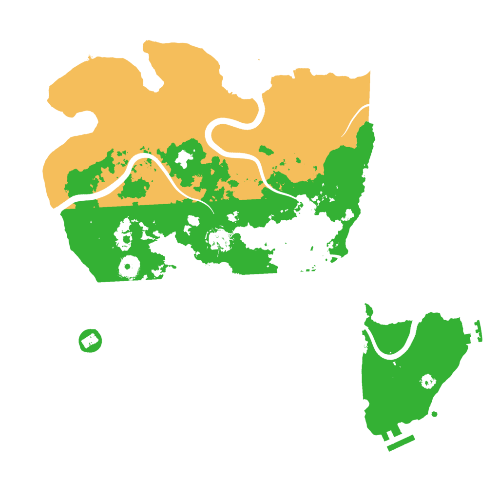 Biome Rust Map: Procedural Map, Size: 3500, Seed: 591454753