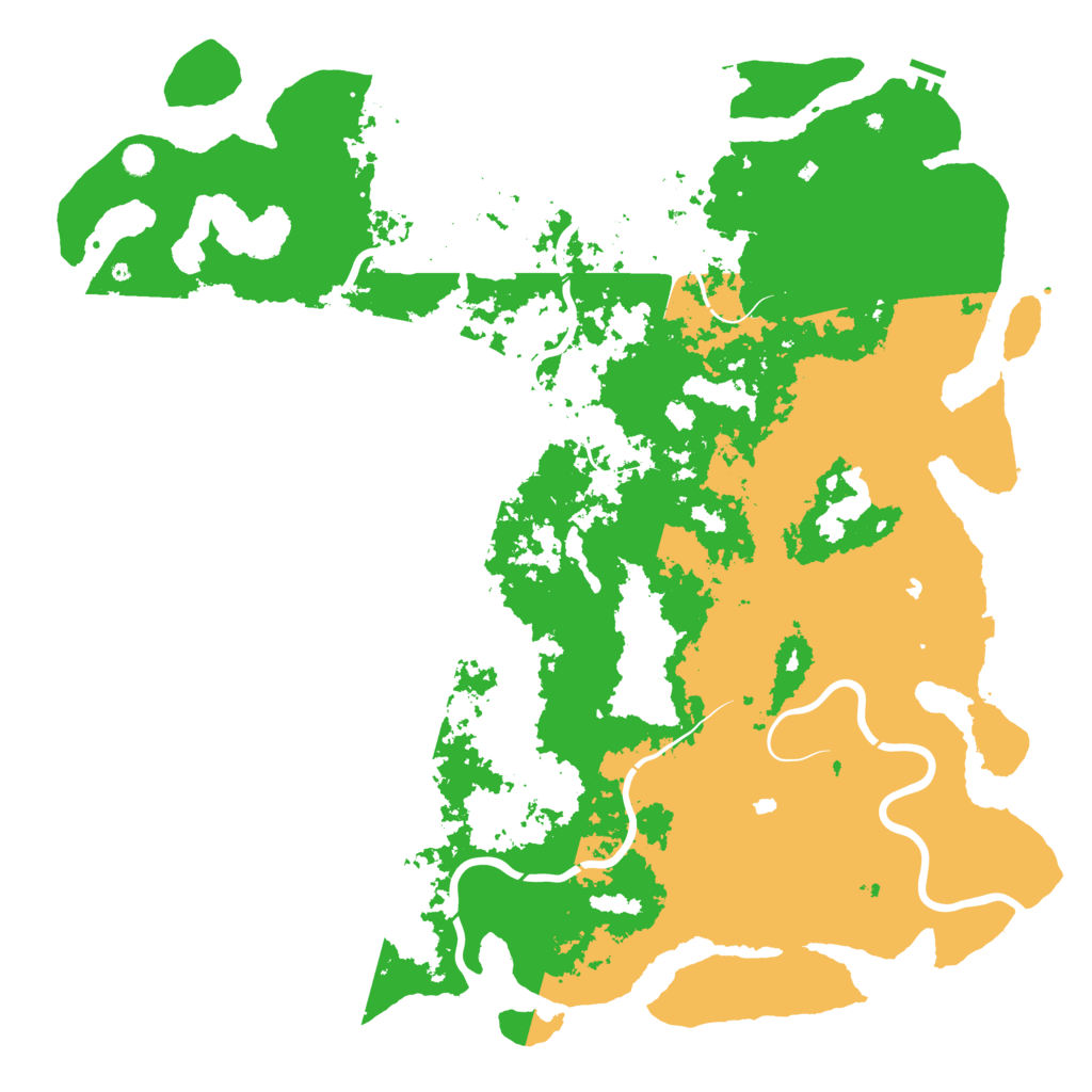 Biome Rust Map: Procedural Map, Size: 6000, Seed: 55656