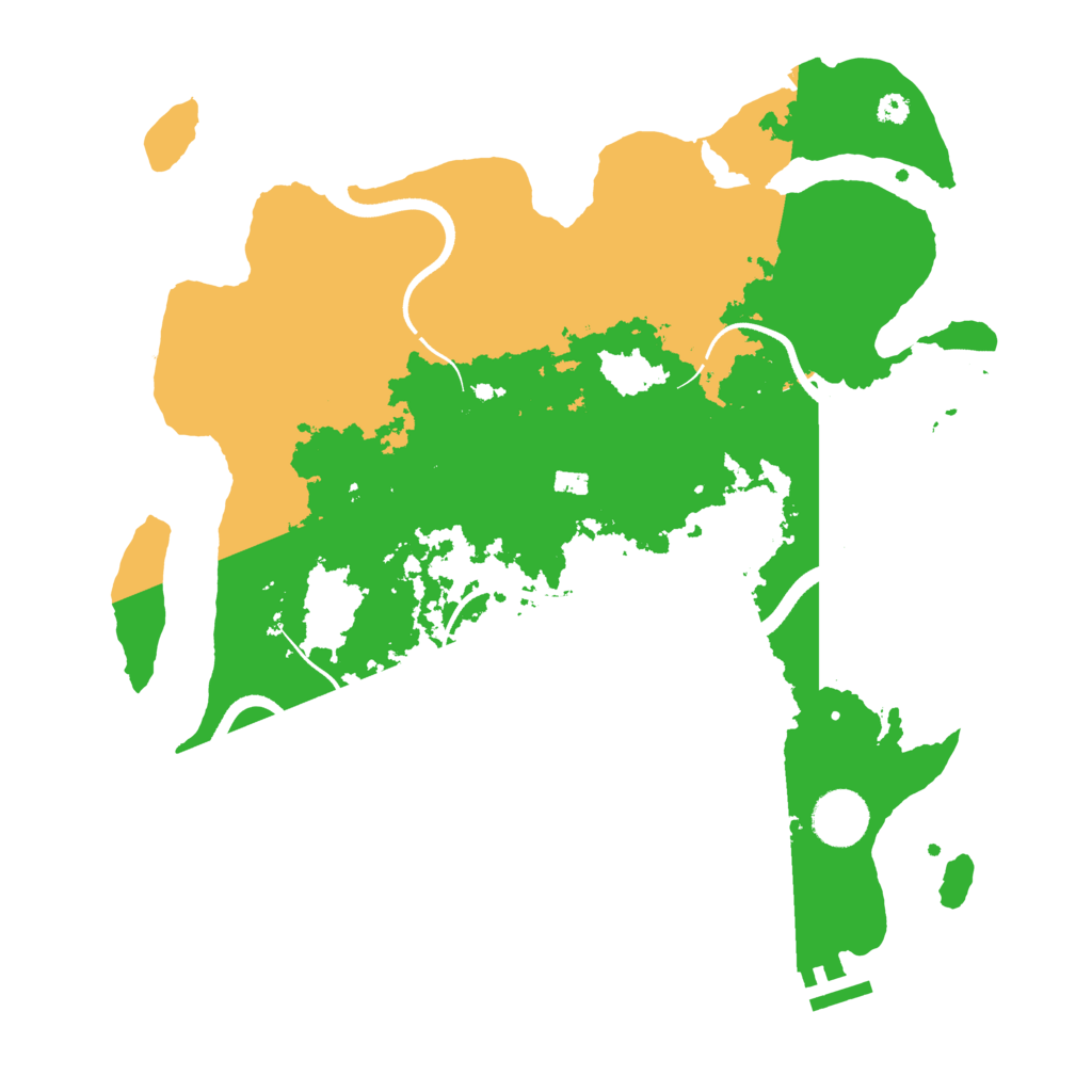 Biome Rust Map: Procedural Map, Size: 3500, Seed: 1207430208