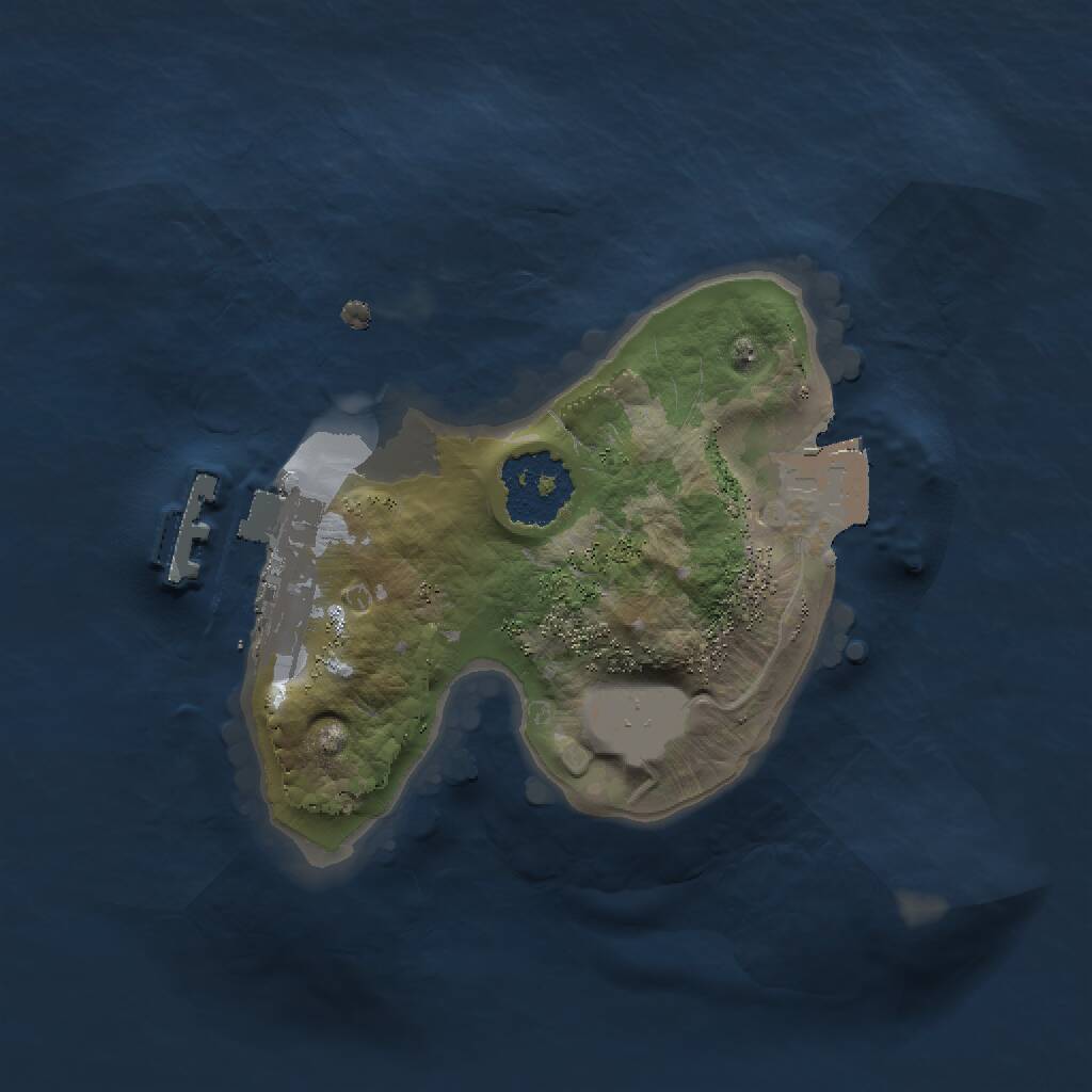 Rust Map: Procedural Map, Size: 1500, Seed: 1497567710, 2 Monuments