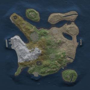 Thumbnail Rust Map: Procedural Map, Size: 2400, Seed: 159631508, 8 Monuments