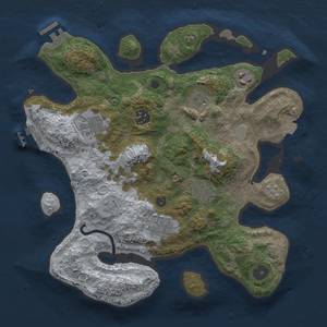 Thumbnail Rust Map: Procedural Map, Size: 3200, Seed: 2122252880, 14 Monuments